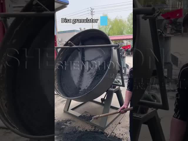 समान गोलाकार उर्वरक गोली के लिए उच्च क्षमता कम रखरखाव डिस्क granulator