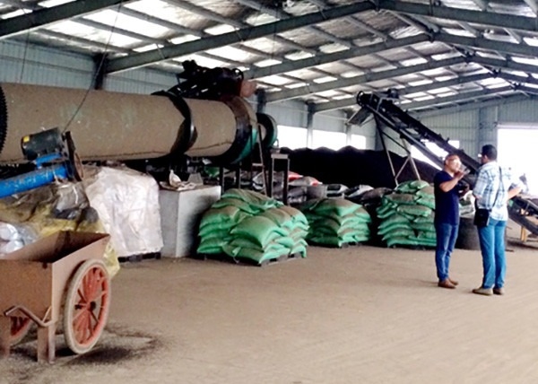 10TPH कार्बनिक उर्वरक उत्पादन लाइन गोदामों के लिए कार्बनिक उर्वरक granulator