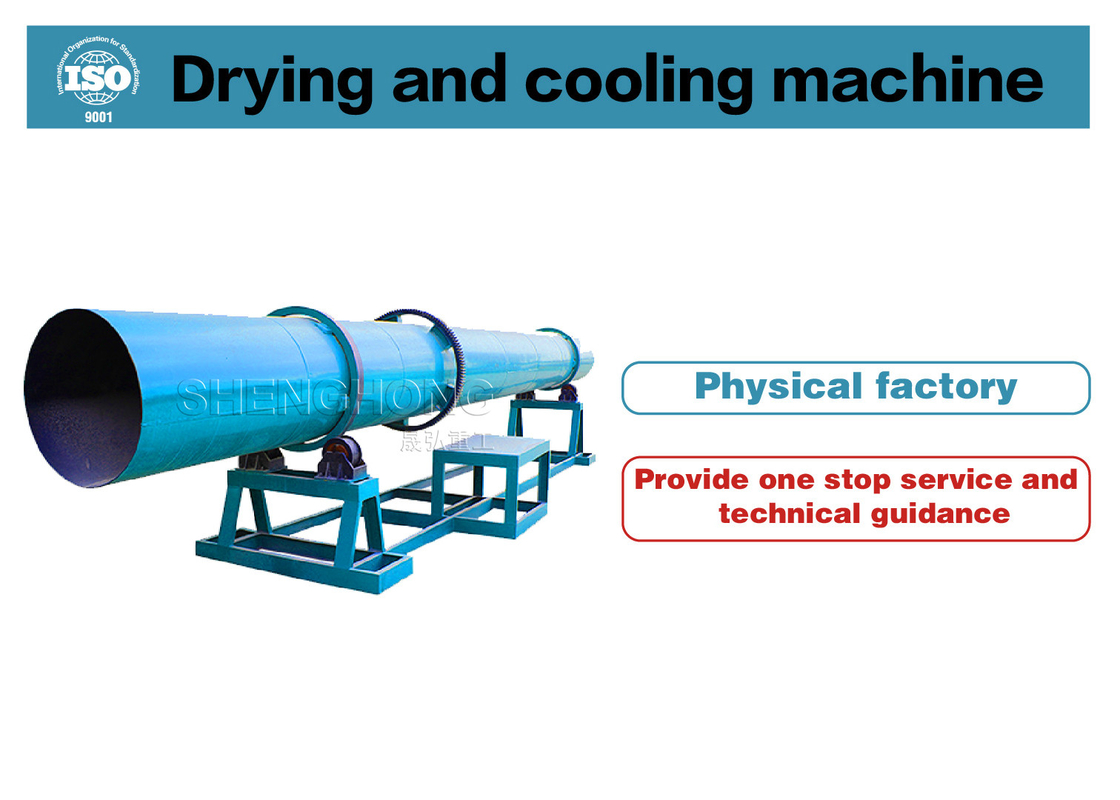 2-5 झुकाव और 50-600°C तापमान रोटरी ड्रम ड्रायर कार्बन स्टील / स्टेनलेस स्टील के साथ डिज़ाइन किया गया