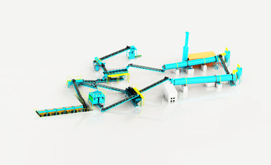 उन्नत एनपीके कंपाउंड उर्वरक उत्पादन लाइन उच्च-दक्षता दानेदार प्रणाली 5-30 टीपीएच क्षमता के लिए