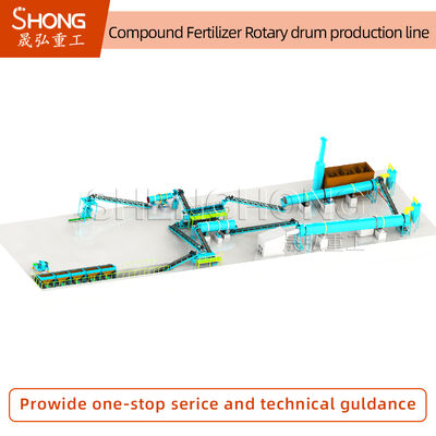 उच्च दक्षता कम ऊर्जा खपत स्थिर संचालन एनपीके दाने के लिए मिश्रित उर्वरक उत्पादन लाइन