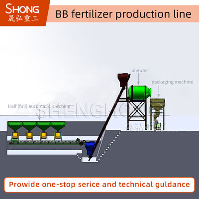 बीबी उर्वरक उत्पादन लाइन और कार्बन स्टील या स्टेनलेस स्टील सामग्री