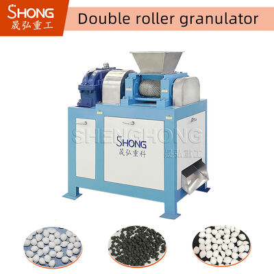 रोलर प्रेस कम्पाउंड फर्टिलाइजर ग्रेनुलेटर मशीन ओब्लेट शेप के साथ