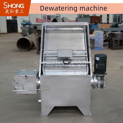 380V 7.5kw खाद Dewatering मशीन स्टेनलेस स्टील सामग्री पशु अपशिष्ट सुखाने का उपयोग करें