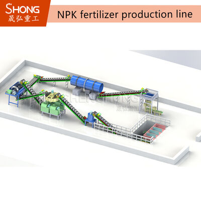 उच्च गुणवत्ता वाले छर्रों के निर्माण के लिए पूर्ण एनपीके उर्वरक संयंत्र