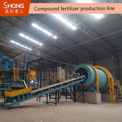 380V NPK उर्वरक के लिए रोटरी ड्रम ग्रेनुलेटर मशीन 3-8mm