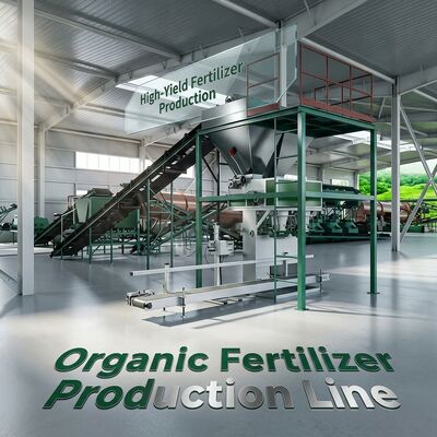 1-20 हजार टन प्रति वर्ष के लिए ऑर्गेनिक फर्टिलाइजर प्रोडक्शन लाइन कम्पोस्ट मेकिंग मशीन, जिसमें चिकन खाद का उपयोग करके 10% से कम नमी हो