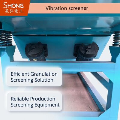 जैविक उर्वरकों के ग्रेन्युलेशन और स्क्रीनिंग के लिए 1000 Tph 380v वाइब्रेटर स्क्रीनर