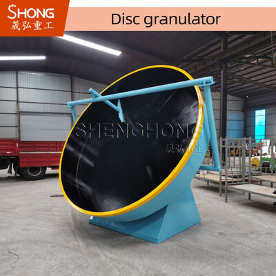 जैविक उर्वरक उत्पादन के लिए डिस्क पैन ग्रेनुलेटर, गेंद के आकार के दाने बनाने के लिए, समायोज्य डिस्क कोण और 1 साल की वारंटी के साथ