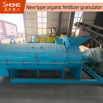 घुमावदार दांत कार्बनिक उर्वरक Granulator 5 टन/घंटा कार्बन स्टील निर्माण