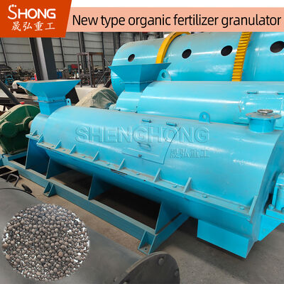 कार्बनिक उर्वरक Granulator के लिए 312 R/m घूर्णन गति के साथ 1-7 मिमी Granules और कार्बन स्टील निर्माण